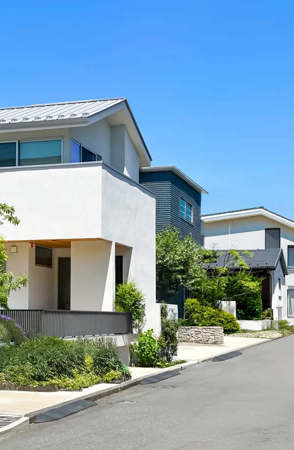 外装リフォームした家